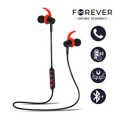 Auriculares bluetooth forever 4sport bsh - 400 red color rojo y negro