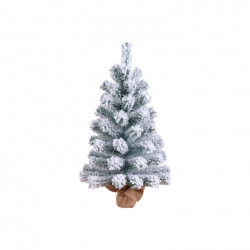 Arbol de navidad mini verde nevado decorativo 60 cm