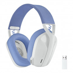 Auriculares con microfono logitech g435 gaming wireless inalambrico blanco