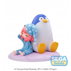 Figura sega luminasta spy x family anya forger & pinguino pijama version