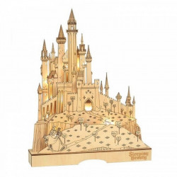 Figura replica enesco disney la bella durmiente castillo iluminado