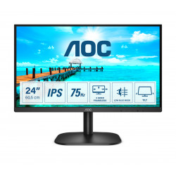 Monitor led 24 pulgadas aoc 24b2xda - ips - hdmi - vga - dvi - 75hz - 4ms - altavoces - vesa 100x100