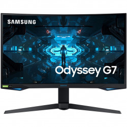 Monitor qled  27pulgadas samsung odyssey g7 lc27g75tqsrxen curvo -  dp -  hdmi -  240hz -  g - sync -  1ms -  vesa 100 x 100