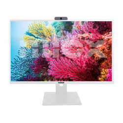 Monitor led 23.8pulgadas nilox nxm24rwc01 va -  fhd -  hdmi -  vga -  75hz -  pivote regulable -  webcam -  vesa -  blanco