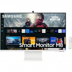 Monitor led 32pulgadas samsung m8 ls32cm801uuxen smart tv - va - 4k uhd - hdmi - usb tipo c - 60hz - 4ms - webcam