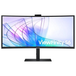 Monitor samsung 34pulgadas viewfinity s6 ls34c652vauxen - webcam -  uwqhd - curvo