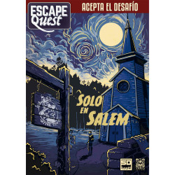 Juego de mesa escape quest 3: solo en salem formato libro pegi 12