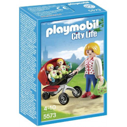 Playmobil mama con carrito de gemelos