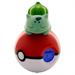 Lampara led despertador reloj teknofun madcow entertainment pokemon bulbasaur durmiendo en pokeball