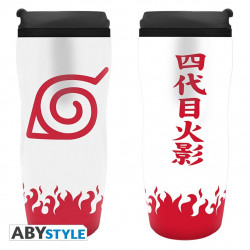 Taza de viaje abystyle naruto shippuden yondaime hokage