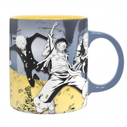 Taza abysse 320ml one piece equipo de luffy & tesoro