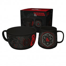 Pack desayuno dungeons and dragons gb eye bol + taza