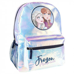 Mochila casual iridiscente cerdá disney frozen 2 anna & elsa azul 36 cm