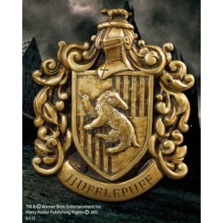 Escudo de pared the noble collection harry potter casa hufflepuff resina 20 x 28 cm